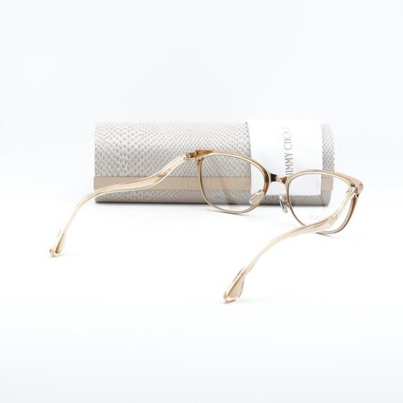 Jimmy Choo JC256 02M2 00 Cat Eye 51mm Eyeglasses - Black/Gold - Picture 4 of 10